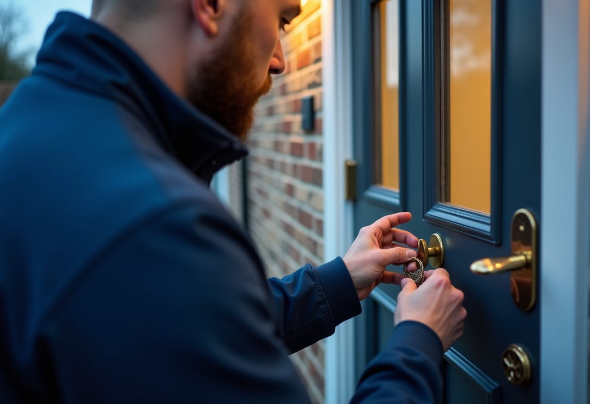 Engineer at the door — Meridian Locksmith